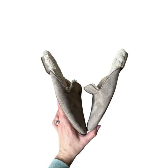 Birdies THE PHOEBE Suede Moleskin Lining Slide Slipper Mules Size 10 - Picture 5 of 8